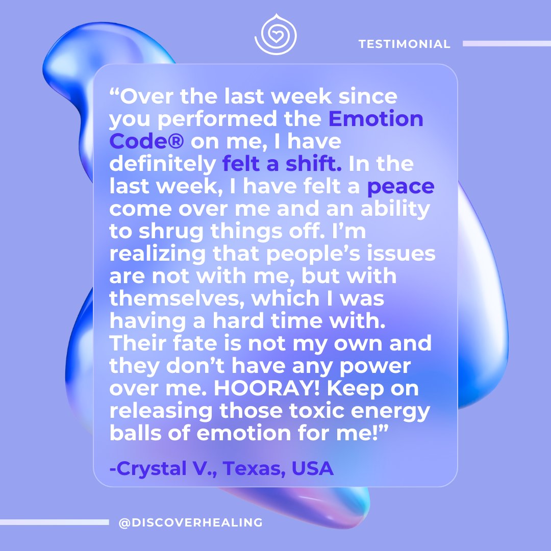 DiscHealing's tweet image. Have you experienced a shift since using #TheEmotionCode #TheBodyCode or #TheBeliefCode ? We want to hear your stories of how you&apos;ve transformed! 

Tag @discoverhealing and use #DiscoverEmotionCode #DiscoverBodyCode #DiscoverBeliefCode #Testimonials