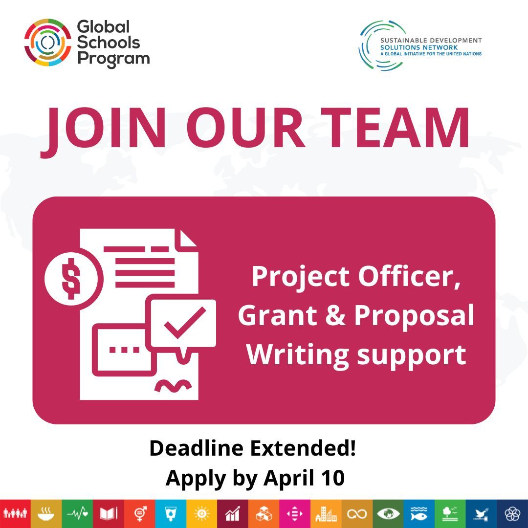 📣 GOOD NEWS! DEADLINE EXTENDED! There is still time to join our team as our new Project Officer, Grant & Proposal writing support! Apply now and contribute to GSP mission by scoping potential opportunities! 👉Apply now: bit.ly/493u9Fa