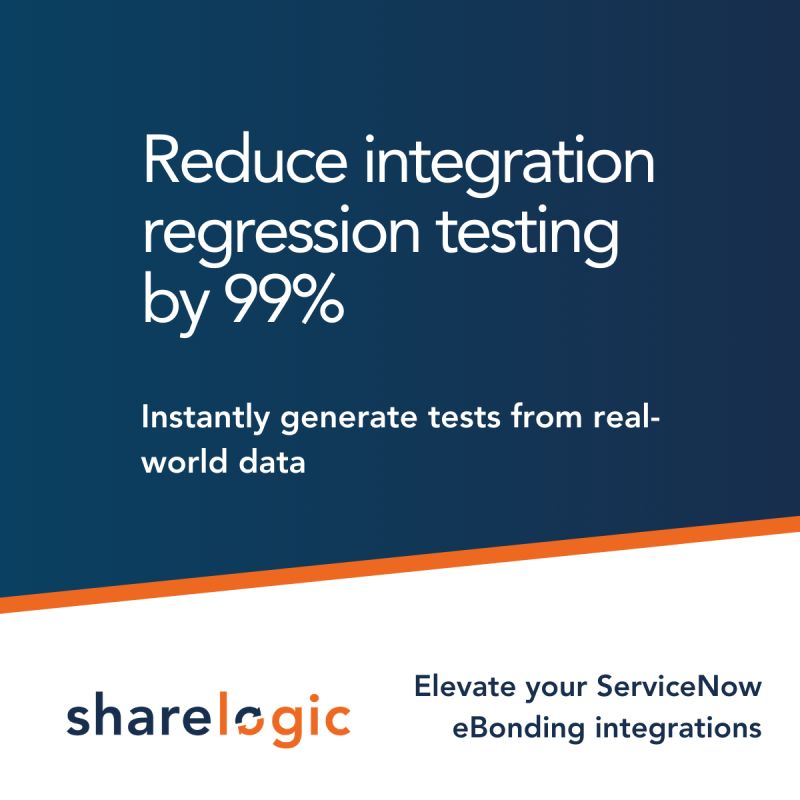 ShareLogicApps's tweet image. What if we told you we could help you reduce time spent on integration regression testing by 99%? 🤯

Often a complex and time-consuming process - book a demo to see how we have revolutionised the experience!

sharelogic.com/book-a-demo