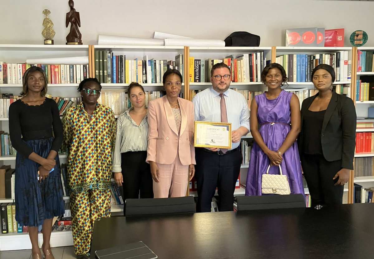 L’Ambassade de #Suisse 🇨🇭 en #RDC 🇨🇩 a soutenu l’ONG Biso Basi Telema pour un projet sur le discours de haine à travers les réseaux sociaux. Ravi d’avoir pu échanger avec l’équipe. <a href="/SwissPeaceHR/">Swiss Peace and Human Rights</a>