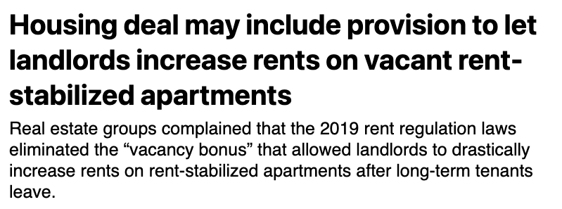 In the midst of the biggest housing crisis New York has seen in decades, the real estate industry has decided their top priority is finding new ways to raise your rent. Tell state leaders this is unacceptable: hja.org/TakeAction