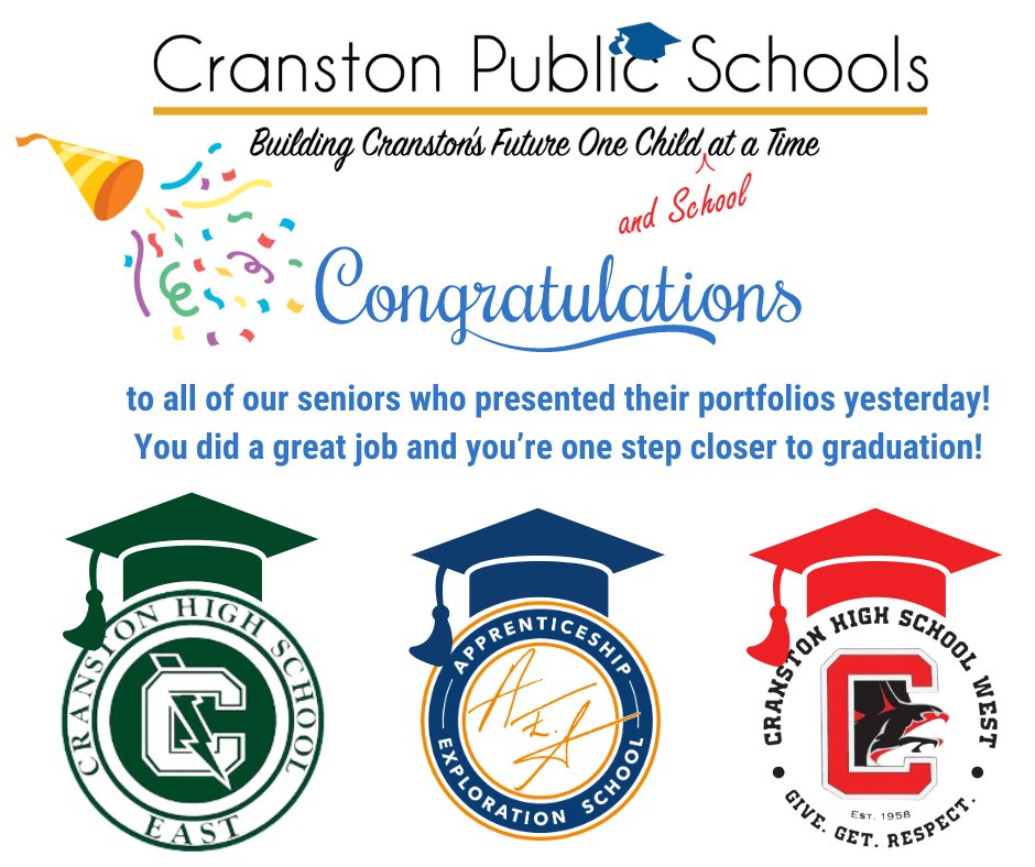 Cranston School Dept tweet media