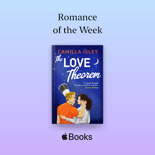 #TheLoveTheorem by @camillaisley is Apple Book's Romance of the Week in the US, Canada, Australia and New Zealand 🎉 An unforgettable STEM-inist romance for fans of Ali Hazelwood. Check it out 📖 apple.co/weeklyromance
