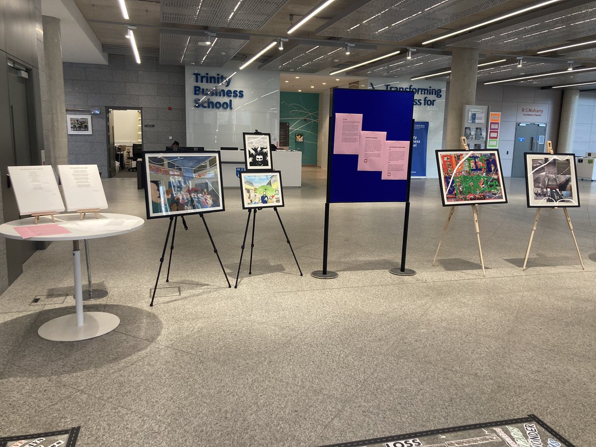 MarketplaceandI's tweet image. Had a fantastic couple of days @TCDBusiness school presenting all things #Art and #Accessibility! Amazed to see how touching the exhibition is to those who visited us!👇👇👇 Thanks @StephenMurphy08 for having us along! @KillianOLeary @LumsMarketing #AbilityOverDisability