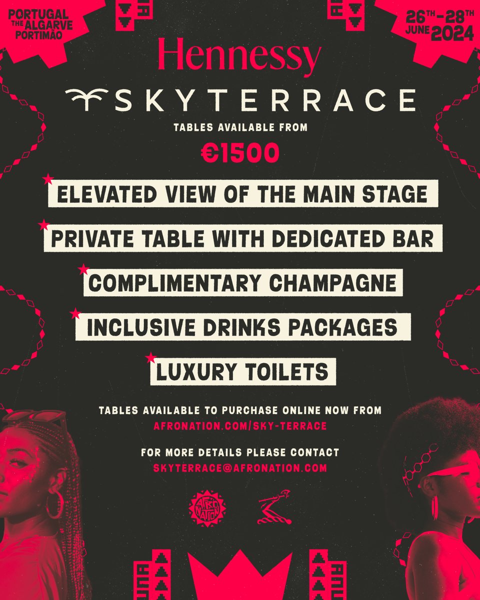 Soft life lovers & enjoyment ministers assemble! Sky Terrace packages are here! ✨🤍 Enjoy the world’s biggest celebration of Afrobeats through our most luxurious and premium offering available! 🥂 Book your package now via link in bio 📲