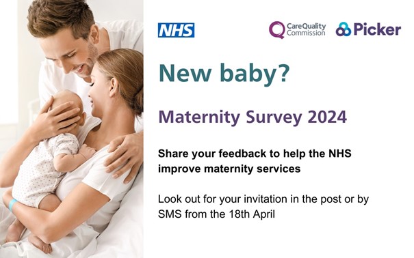 Did you give birth in January or February 2024? Take part in the NHS #MaternitySurvey to help us understand what works well and what needs improvement. We would love to hear your feedback. Find out more: cqc.org.uk/news/tell-us-w…