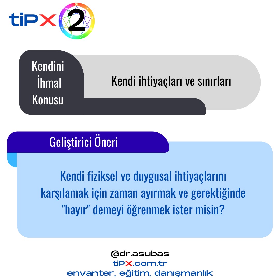 EnneagramMizac's tweet photo. Enneagram Tiplerinin Kendini İhmal Konuları ve Gelişim Önerileri
Seri post
.
.
.
https://t.co/d00CyWVOoT
envanter, eğitim, danışmanlık
#tipX #enneagram #motivasyon #eğitim #kitap #kişiselgelişim #liderlik #duygusalzeka #başarı #psikoloji #felsefe #farkındalık https://t.co/XfgMjH4kWC