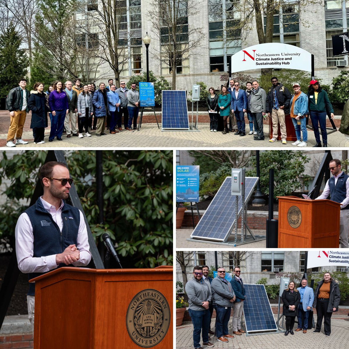 Excited to announce the completion of our ~158 kWp #solargrid project with @Northeastern, which is designed to offset 146 MT of #carbonemissions per year. We’re proud to partner with the University on their #decarbonization journey. Learn more at: hubs.ly/Q02rFkTd0