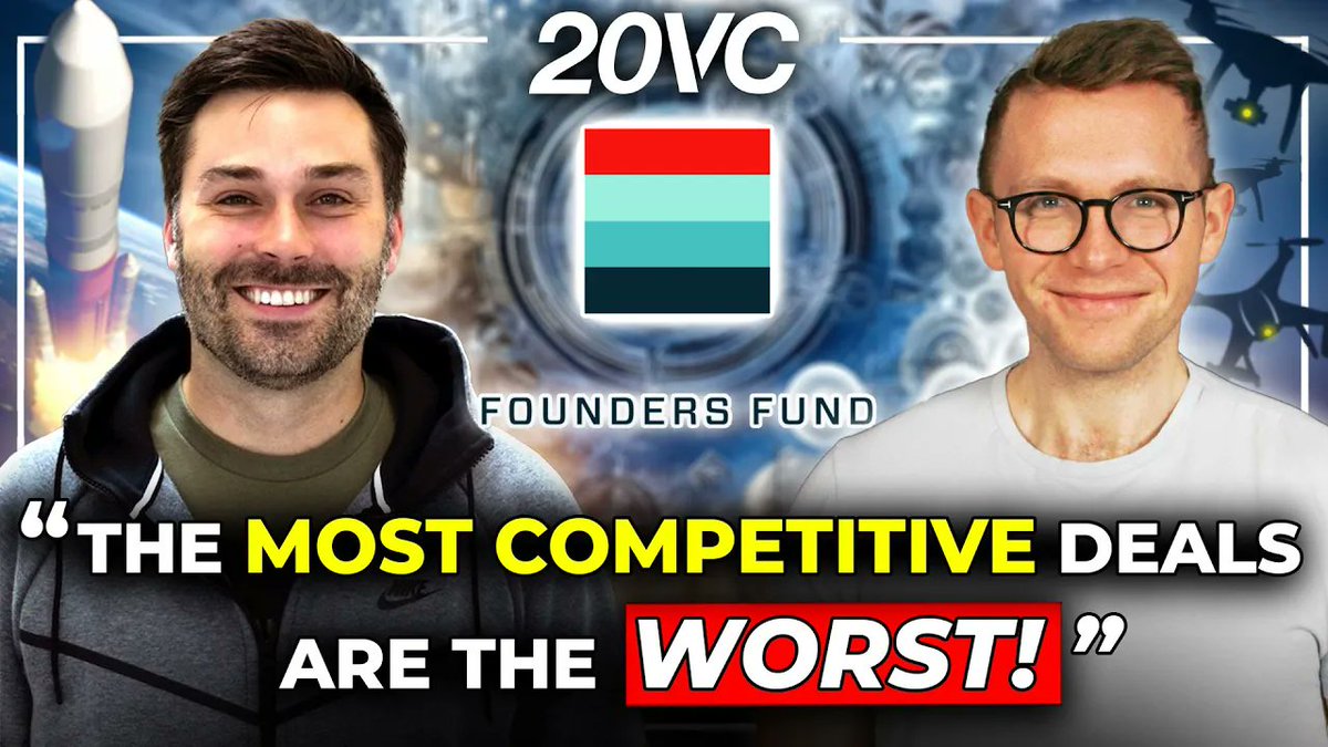 So @traestephens is one of the biggest fricking unicorns in startup land. 💰 He’s one of the best early-stage investors in the world (Flexport, Oculus). 🚀 He’s built Anduril into an $8.5BN company. 🏦 Founders Fund have no partner meetings, partners run their own strategy and