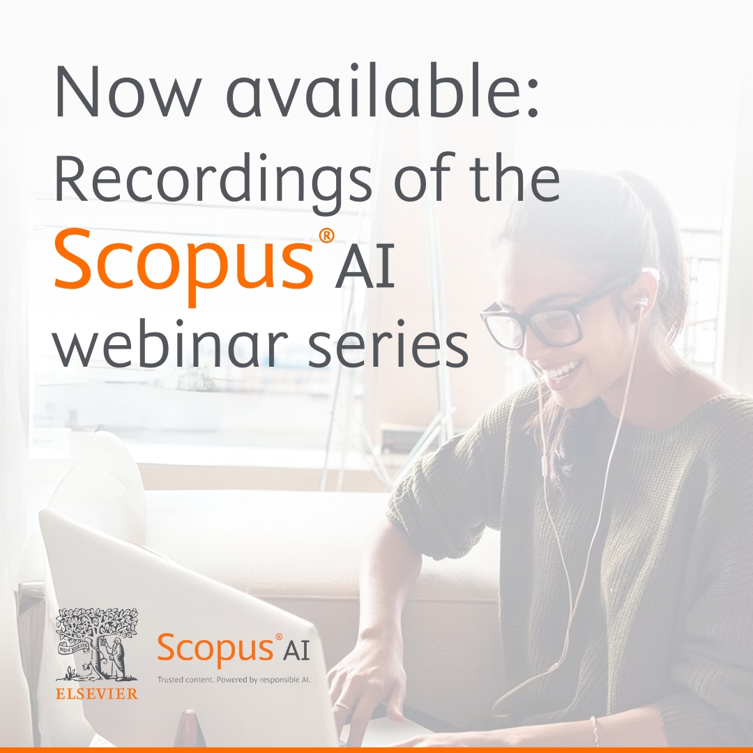 Over the past two months, we hosted three informative webinars on #ScopusAI. The recordings of all three sessions are now available - you can see the tool in action and learn how it will empower your research journey. Watch them here: spkl.io/601540oe7