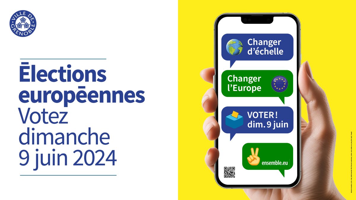 📆Élections européennes : dimanche 9 juin 2024 Pourquoi est-ce si important d'aller voter ? 🔹 Pour choisir les représentant-es qui prendront des décisions sur les sujets qui te concernent 🔹et bien + encore... 🗳Inscrivez-vous sur les listes électorales avant le 03 mai