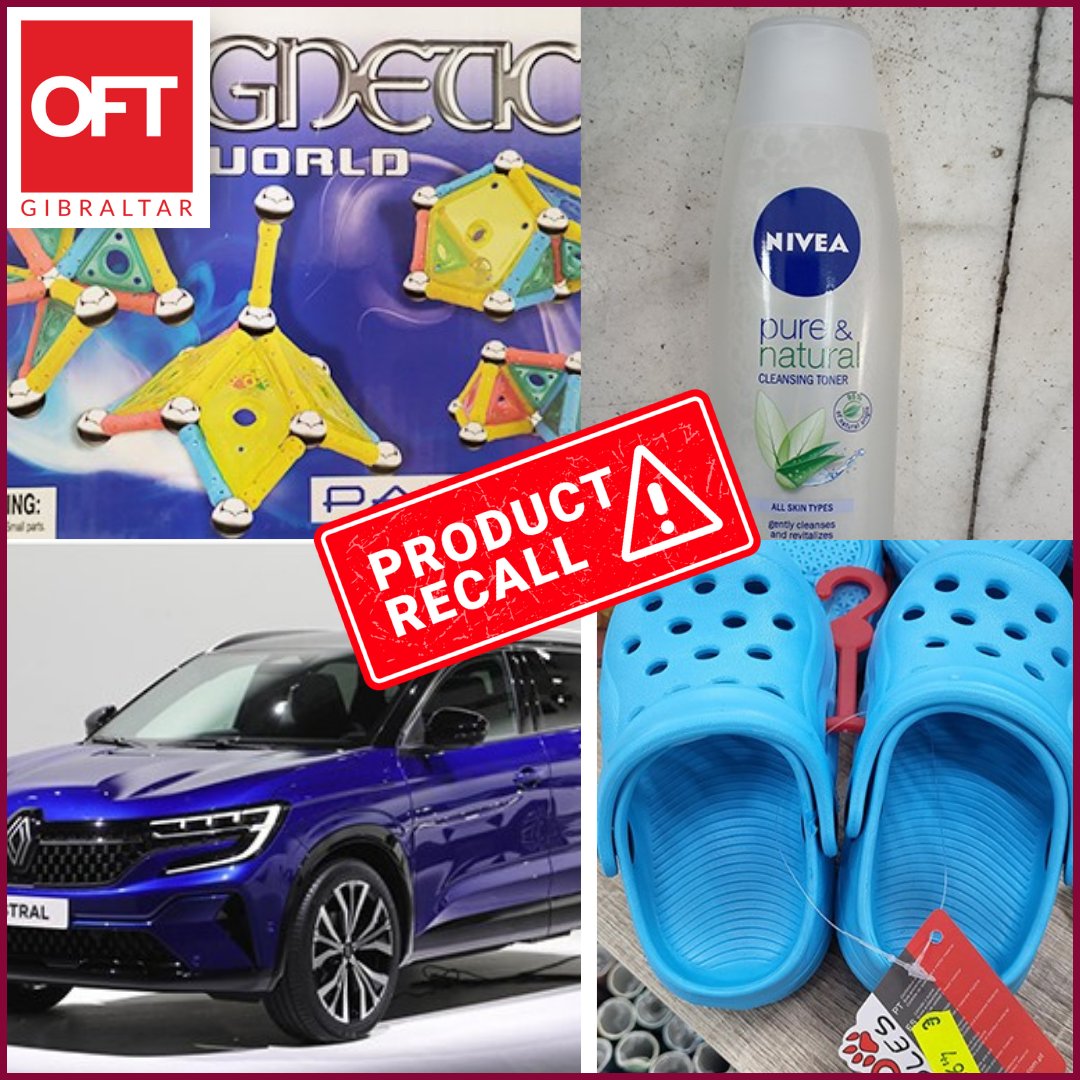 Unsafe Goods ‼ Find out what goods have been found to be unsafe in the UK and the EU this week. If you are in possession of any of these products, contact us: consumer.protection@gibraltar.gov.gi UK: gov.uk/product-safety……EU: ec.europa.eu/safety-gate-al… #Gibraltar #Shopping