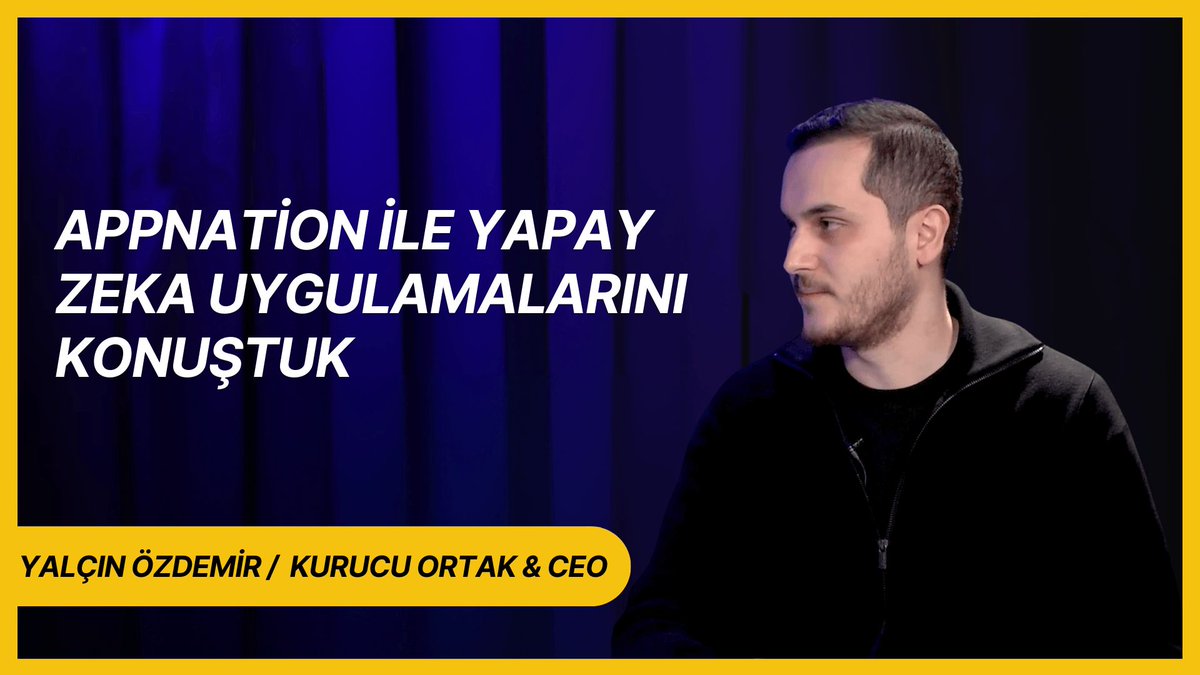 Yalçın Özdemir ile AppNation ve yapay zeka uygulamalarını konuştuk buff.ly/43LKEVd