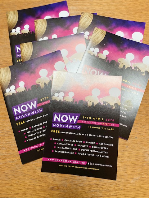 You know the countdown 🕰 is on when @nownorthwich Programmes start hitting the streets. Keep your eyes 👀 peeled later this week for these beauties, which will be distributed around the town of Northwich and in nearby villages. nownorthwich.co.uk #nn2024 #NowNorthwich