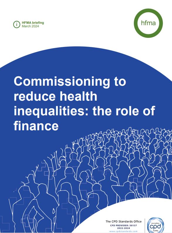 Commissioning to reduce #HealthInequalities: the role of #finance This @HFMA_UK briefing explores how #NHS #FinanceStaff can support #commissioners as they seek to understand and meet the needs of their populations to reduce health inequalities 👉 hfma.org.uk/system/files/2…