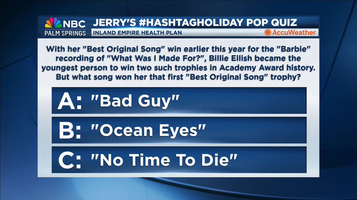 JerrySteffen's tweet image. Your #HashtagHoliday Calendar for April 3, 2024!
➼ #DontGoToWorkUnlessItsFunDay: So, make it fun!
➼ #NationalChocolateMousseDay: A dessert mousse-terpiece!
➼ #NationalFindARainbowDay: &apos;Somewhere...&apos;
➼ #NationalFilmScoreDay: #1 is still &apos;The Bodyguard&apos;
@NBCPalmSprings
