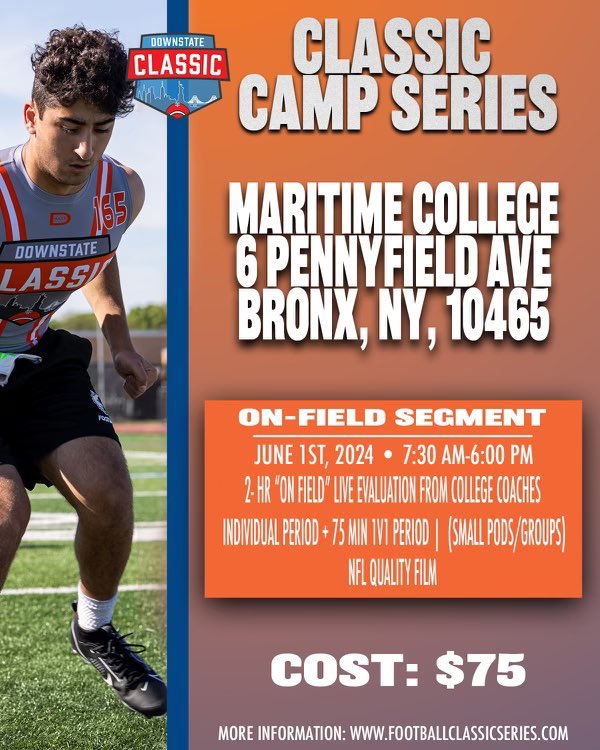 🚨Less than 2 months to go! Spots are filling up. Open to grades 9-12! 📍PODs will be capped 📍Compete in structured PODs to ensure players get quality reps in front of college coaches. Register below 👇 square.link/u/c74ataGA?src… ⁦⁦@WRCoachVannucci⁩
