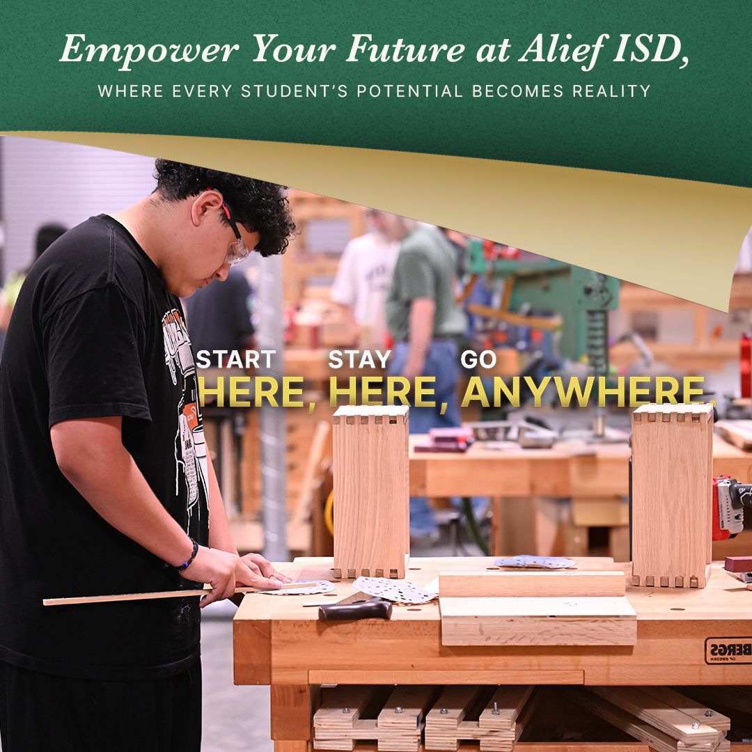 The courses, co-curriculars, and programs at Alief ISD are designed to turn students’ dreams into real possibilities. Alief ISD students can graduate high school with college credits, professional certifications, and even an Associate degree thanks to the district’s offerings.