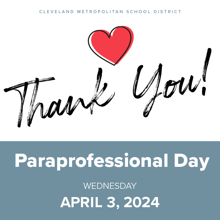 Let’s show our Paraprofessionals some love on Paraprofessional Day!! Our paras support classes are assigned to specific students in special education, help with substituting and great support in running the schools, and help supervise students. Thank you for all you do!