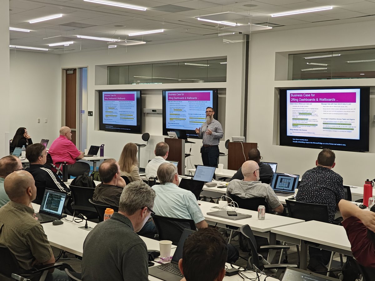 2RingCX's tweet photo. Brian M. from 2Ring delivered a great presentation on Monday night at the #WebexContactCenter tech summit! Our #2RingCX #Dashboards & #Wallboards deliver powerful and capable real-time reporting and alerting to #Webex #contactcenterπ #CX #WxCC #UCOMS #CCTR #UC https://t.co/KQ7qzVaXWq
