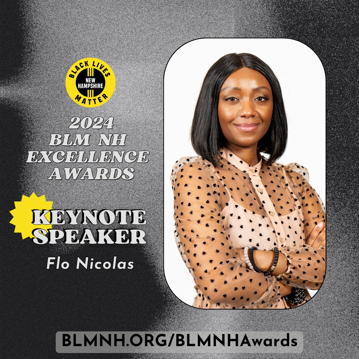 🎤🌟We are thrilled to reveal our distinguished Keynote Speaker for the Fourth Annual BLM New Hampshire Excellence Awards: Flo Nicolas, Esq.! 🌟

🔗 Read about Flo here: BLMNH.ORG/BLMNHAwards
#BLMNHAwards