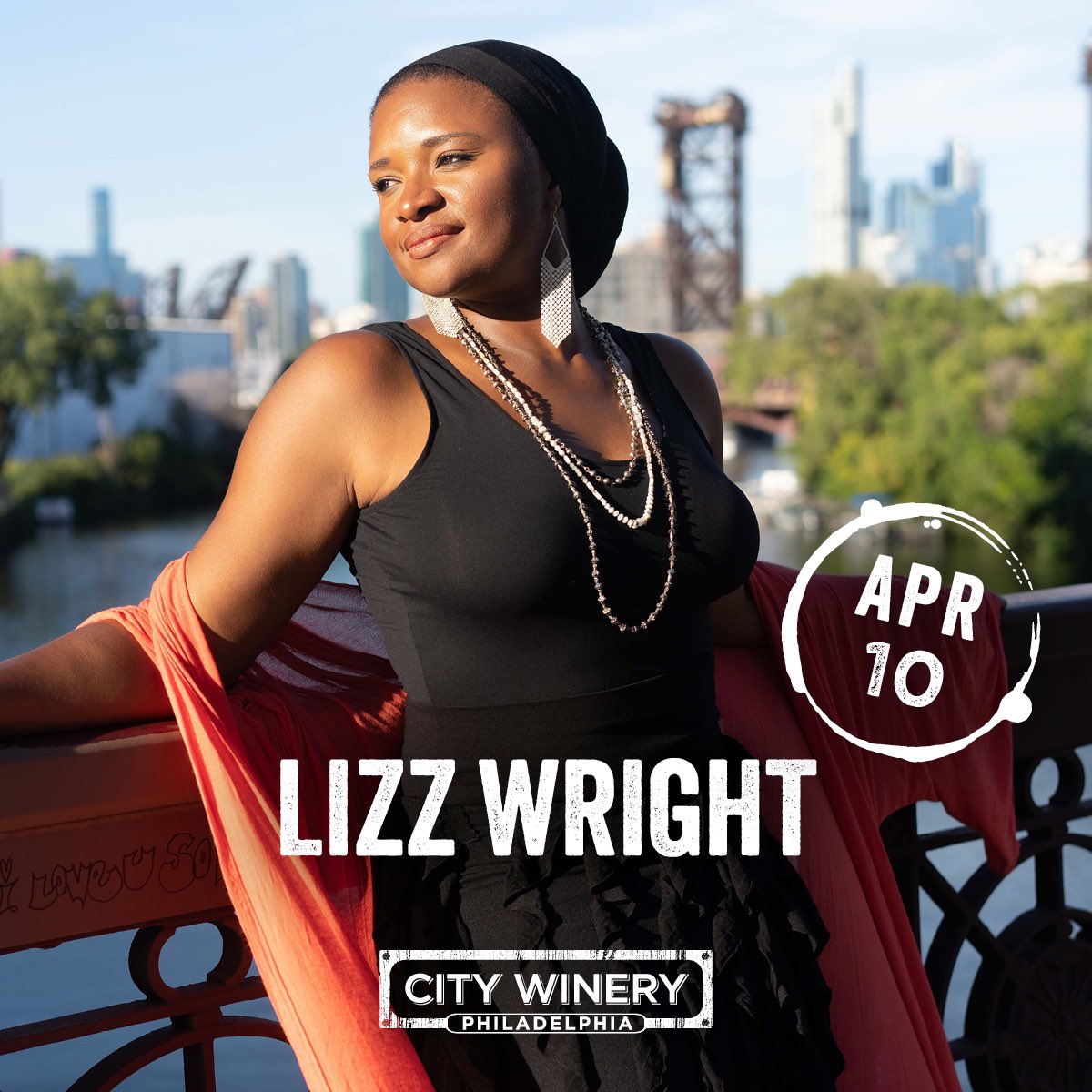 See you next Wednesday, April 10 at @citywineryphil ! Tickets and more info: lizzwright.net/tour
