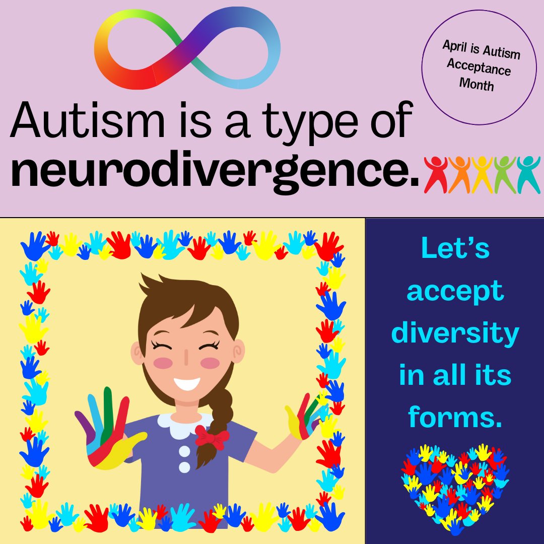 “Different, not less. ” - Temple Grandin
“Autism isn’t a problem, it’s a different way of viewing the world. ” - Anonymous
 “It’s OK to be different. Embrace it. ” - Anonymous

Happy #AutismAcceptanceMonth! 

 #autismacceptance #actuallyautisticvoices # celebratedifferences