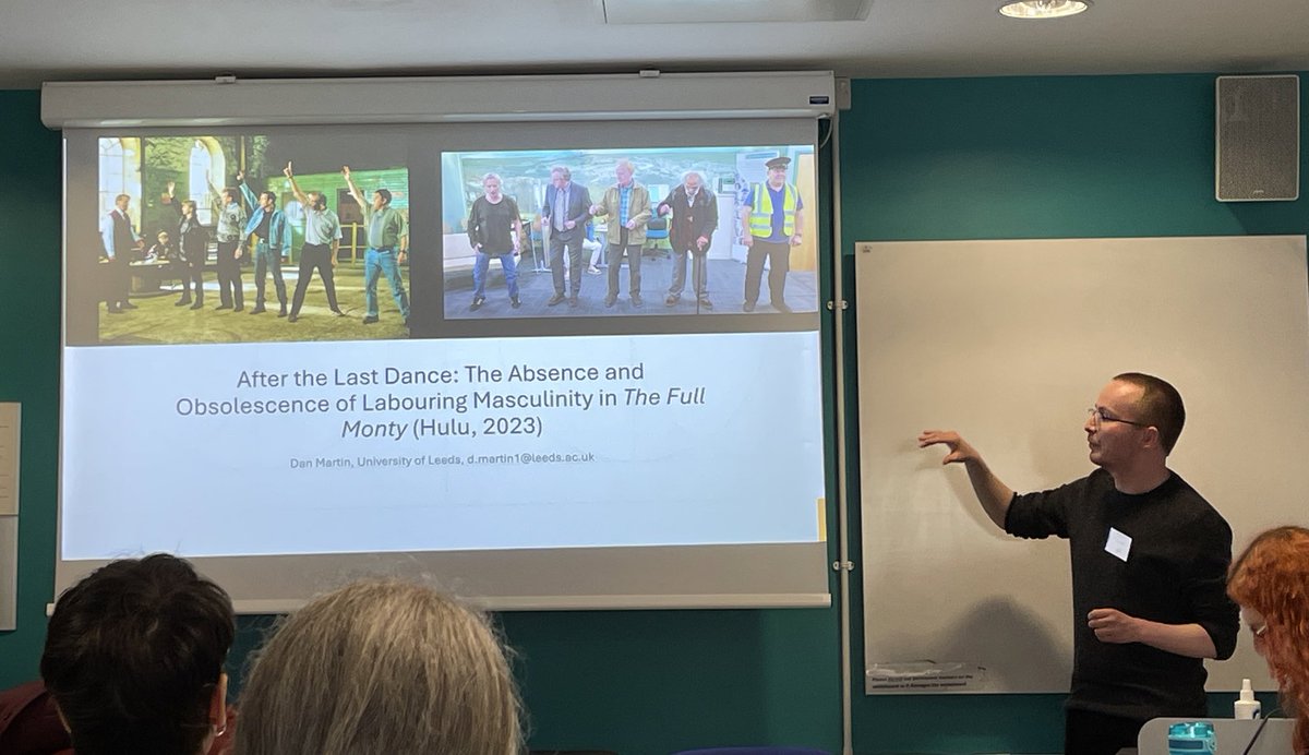 The #BAFTSS24 conference has started off very well! @danmartin94 gave a fantastic paper on #TheFullMonty, considering the critical approaches to the original film and then discussing the new series. @SteveHuison
