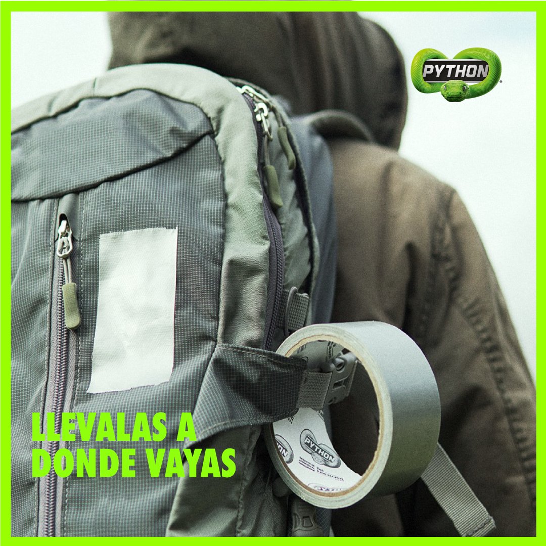 cintaspythonar's tweet image. ¡Prepara tu mochila para la aventura y olvídate de las preocupaciones! 🐍💪