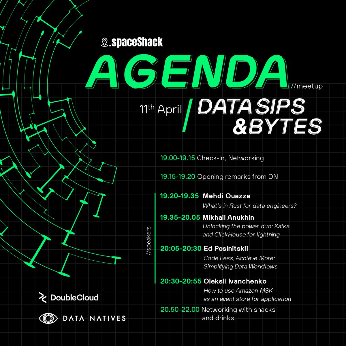 🚨 1 DAY LEFT until Data Natives & @GetDoubleCloud 'Data Sips & Bytes' Soirée in Berlin! 🎟️ Grab your FREE spot: eventbrite.co.uk/e/data-sips-by… #DataNatives #TechMeetup #BerlinTech