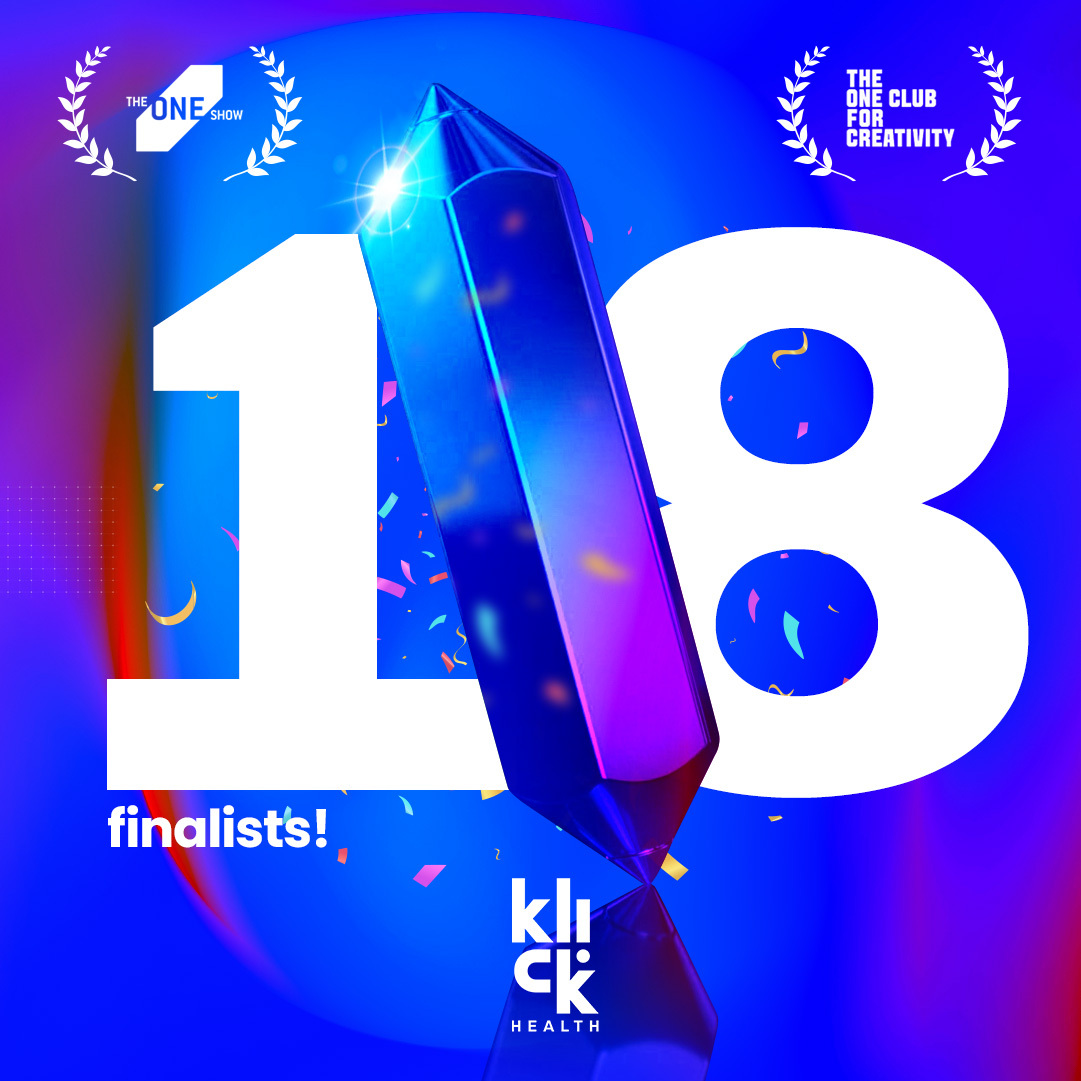We’re thrilled to share that Klick has received 18 finalist entries in  #TheOneShow from @TheOneClub for our work with Lifesaving Radio and The Congregation! Congratulations to all those who worked on these projects, more news to come 🎉 #TheresSomethingDifferentHere