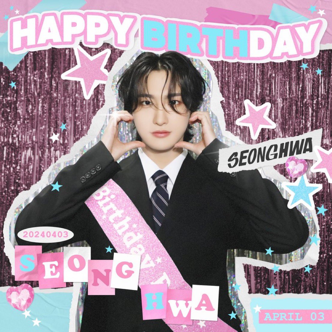 dttk_0324's tweet photo. ソンファお誕生日おめでとう🎁
オタクの楽しさを教えてくれてありがとう✨
ドキドキをくれてありがとう✨
幸せな一年を過ごしてね

#ATEEZ #에이티즈 #SEONGHWA #성화
#성화가_피어오른_봄의_순간
#SeonghwaBloomingMoment https://t.co/5Y4JqqOCF9