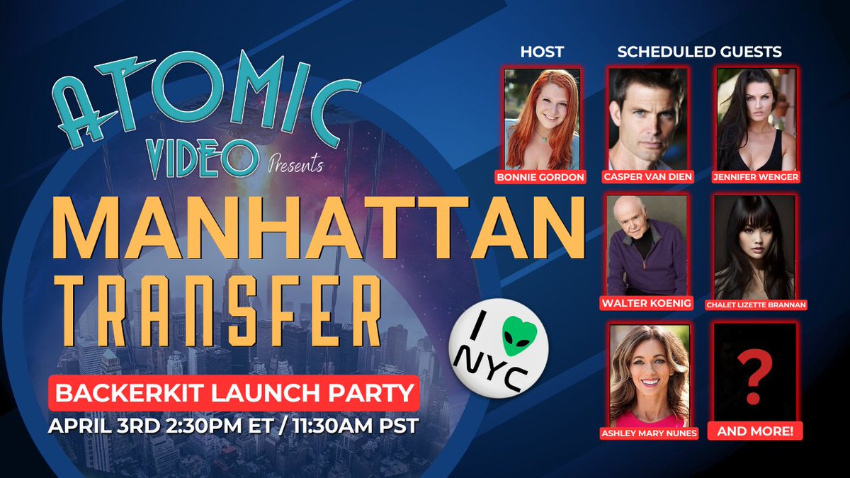 It's TODAY! Join our BackerKit Launch Party live stream! I'll be joined by several cast mates plus some surprise guests! 2:30pm ET / 11:30 am PT Watch on YouTube: youtube.com/live/eW8G1jW87… Watch on Facebook: facebook.com/events/3914985… Hope to see you all there!