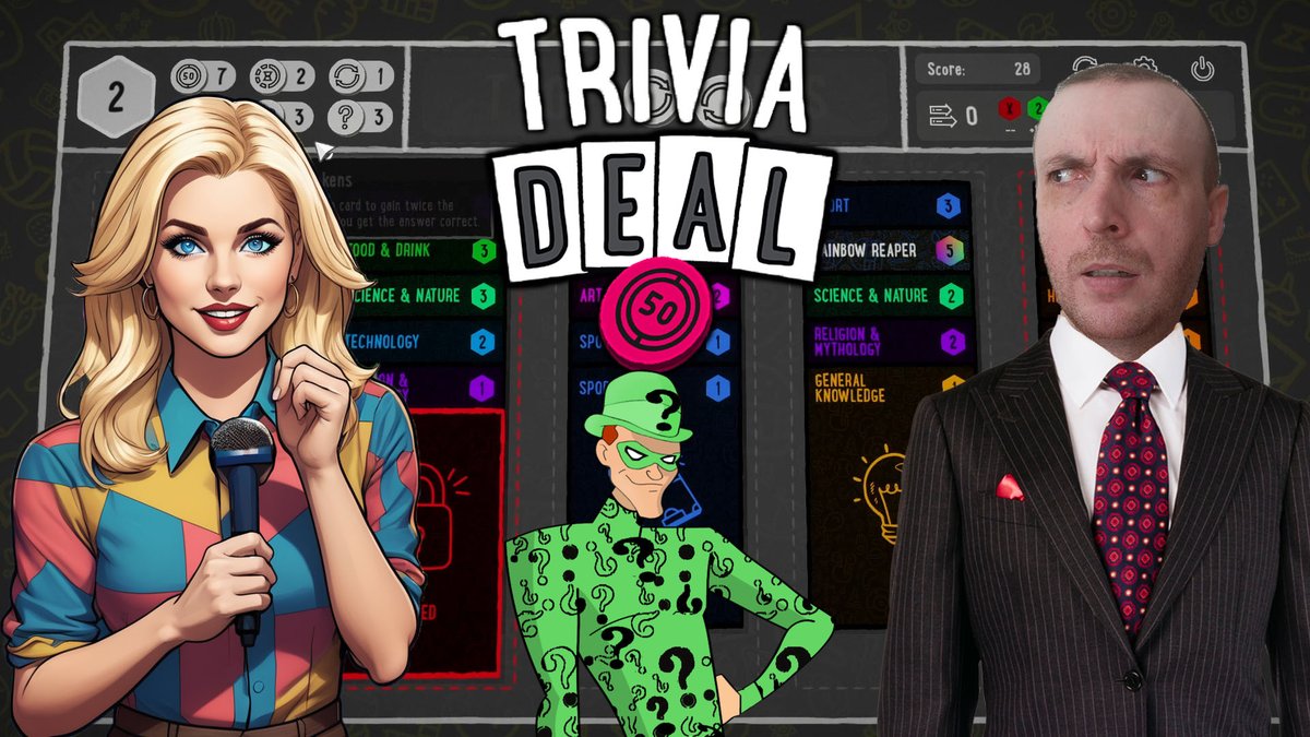 Cryptic Hybrid (@cryptichybrid) on Twitter photo Calling all high IQ people, I'm going to need your help with today's #livestream so please join me LIVE on <a href="/rumblevideo/">Rumble ๐ดโโ ๏ธ</a> in 10 minutes & together we can beat Trivia Deal by <a href="/fluentpixel/">Fluent Pixel ๐๐ Trivia Deal | DEMO ON STEAM</a> !
More brains are better than one so let's do this!
rumble.com/v4n87or-am-i-sโฆ
#indiegame Calling all high IQ people, I'm going to need your help with today's #livestream so please join me LIVE on <a href="/rumblevideo/">Rumble ๐ดโโ ๏ธ</a> in 10 minutes & together we can beat Trivia Deal by <a href="/fluentpixel/">Fluent Pixel ๐๐ Trivia Deal | DEMO ON STEAM</a> !
More brains are better than one so let's do this!
rumble.com/v4n87or-am-i-sโฆ
#indiegame