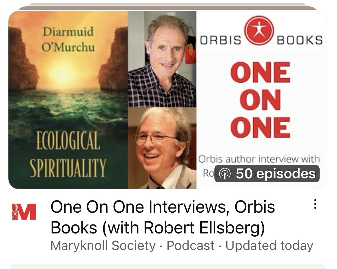 This interview with Diarmuid O'Murchu is my 50th with @OrbisBooks authors, including: Ilia Delio, Elizabeth Johnson, Catherine Keller, David Steindl-Rast, James Finley, Dan Horan, @RevJohnDear @RevDrKBD @RevDrMatthewFox @Greg1Garrett Watch them all here: shorturl.at/uvOS3