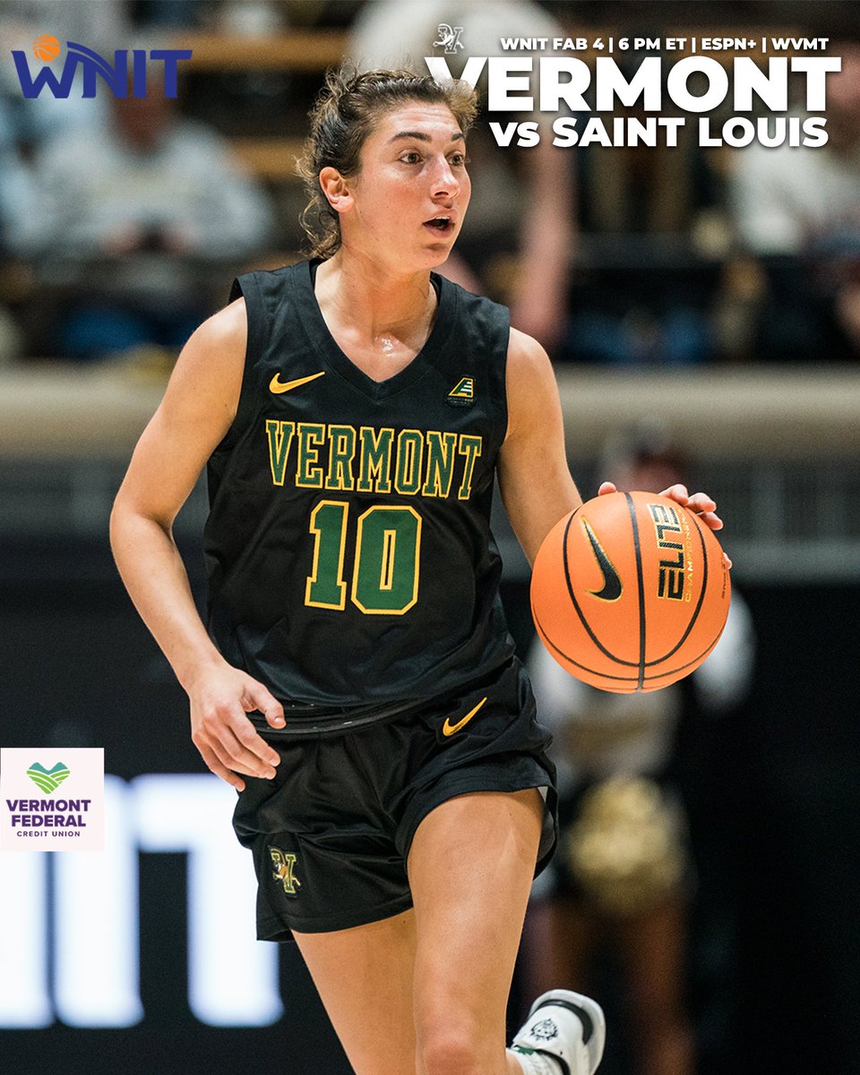 UVMwbb's tweet photo. 𝙁𝙖𝙗 𝙁𝙤𝙪𝙧 𝙤𝙣 𝙤𝙪𝙧 𝙝𝙤𝙢𝙚 𝙘𝙤𝙪𝙧𝙩!

😼 🆚 Saint Louis
📍 Burlington, VT | Patrick Gym
🕰 6 p.m.
📺 https://t.co/r2aj5kBeMm (ESPN+) | https://t.co/dn8hp2X1wR (Int'l)
📻 WVMT | https://t.co/RCruGz5E9G 
📊 https://t.co/Li1FlGZVwy
🎟 https://t.co/4VedpqtnVv https://t.co/gEUrvPcv61