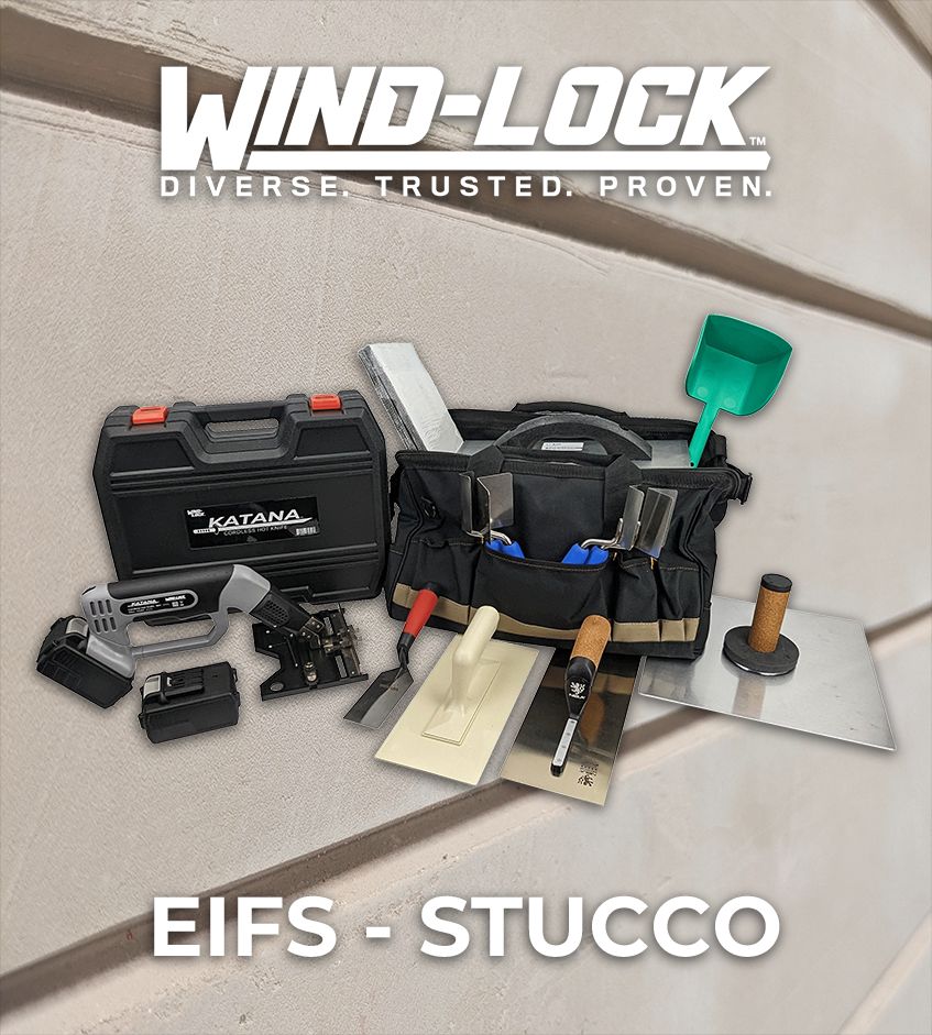 We offer high-quality tools for professionals in the EIFS/Stucco/ICF and Ci industries. Over the years, our strength and commitment to these industries have always been unwavering!
Shop EIFS Starter Kits at Wind-lock: wind-lock.com/tools-accessor…

#Stucco #EIFS #ICF #CI #windlock