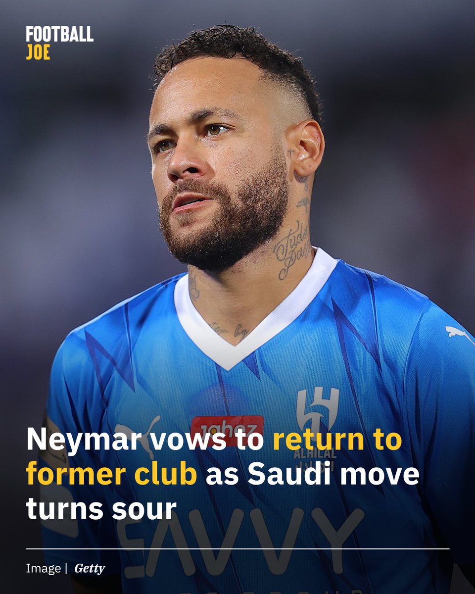 Neymar has no plans on staying in Saudi Arabia 👀 Read more: bit.ly/3TZM3o2