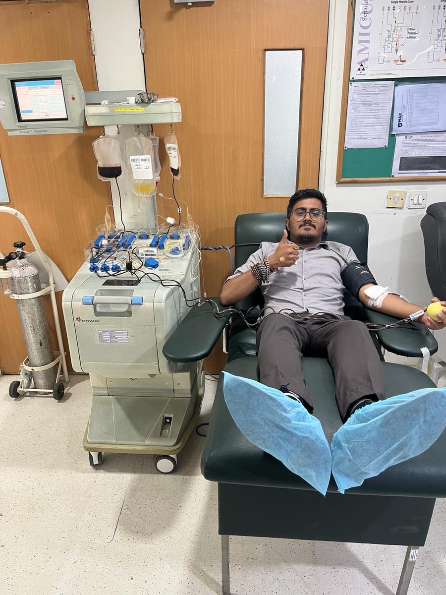 We extend our deepest gratitude to blood donor, @zeuslalit, for generously offering a lifeline to the patient at @MaxHealthcare, Patparganj, #Delhi. Your selfless donation of A+ve SDP (Single Donor Platelets) has truly made a remarkable difference, providing hope and fortitude…