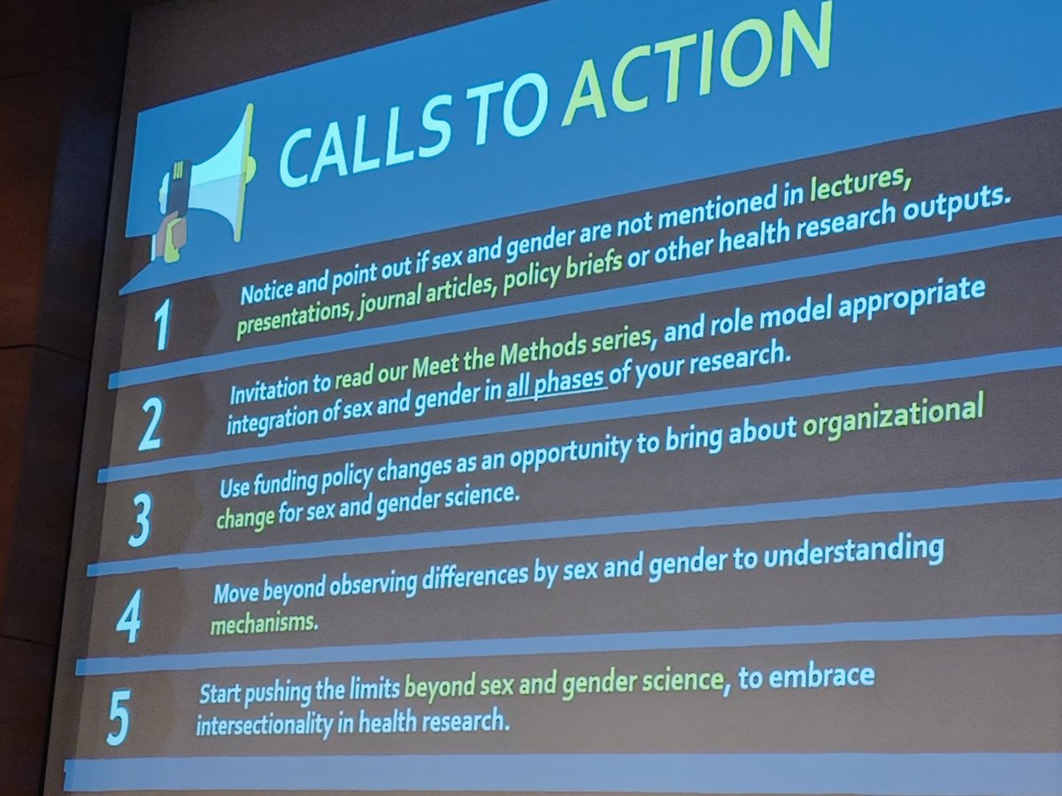 Call to action in #research #sexandgender  @CIHRIGH @CIHR_III #OurNIFOurFuture