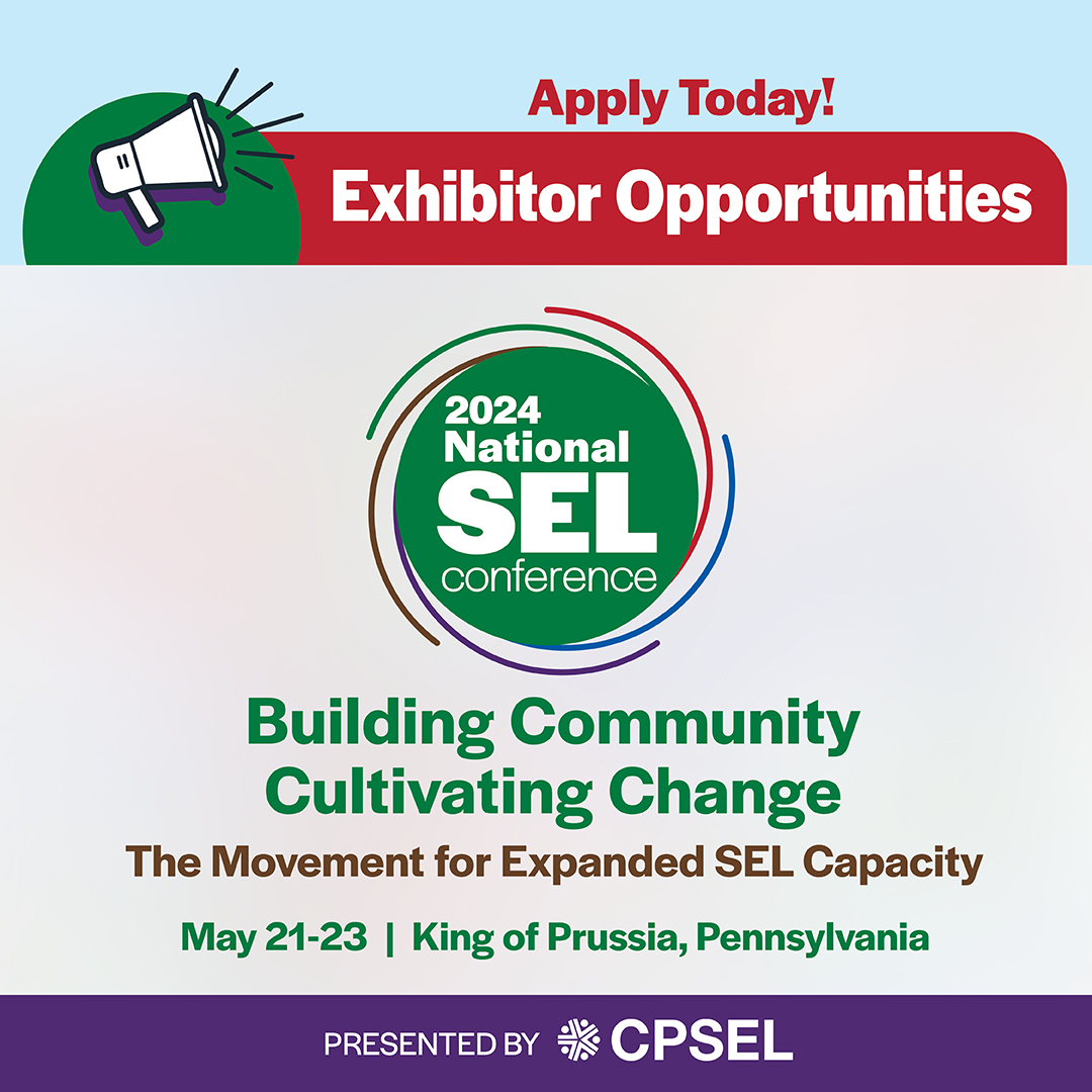 THERE IS STILL TIME to apply by April 16 to exhibit at 2024 National Social and Emotional Learning Conference, May 21-23. Reach 200+ diverse professionals working to foster safe and supportive environments for students and educators. #NSELconference hubs.ly/Q02rFWx50