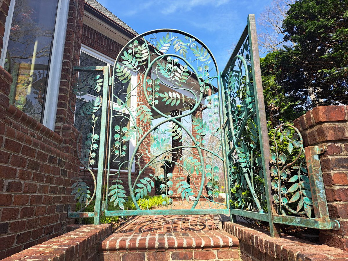 Recently completed Wisteria gates for a home in High Point