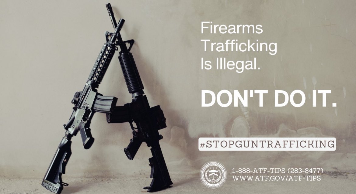 ATF is on the frontline in the fight against violent crime, particularly firearms trafficking and gun-related violence associated with organized gangs and drug trafficking organizations. Learn more at atf.gov/firearms/anti-… #StopGunTrafficking