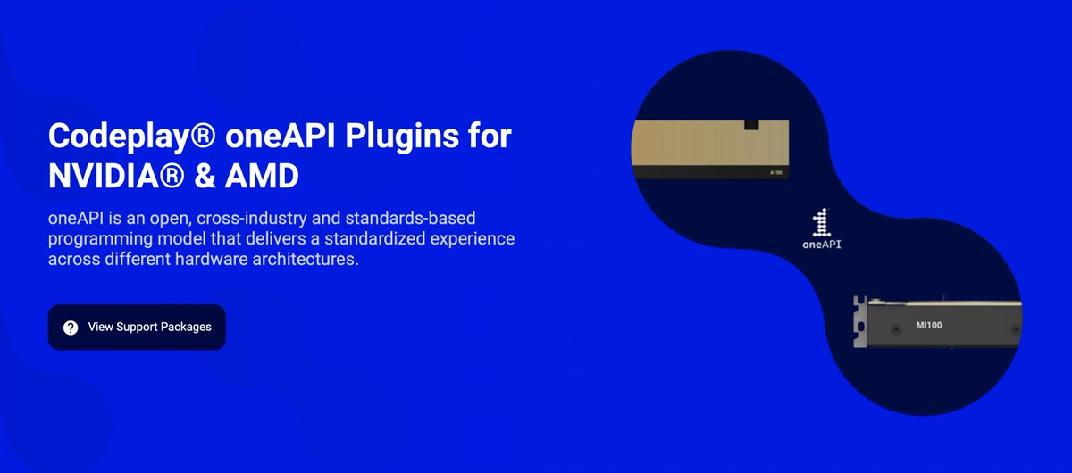 The #oneAPI 2024.1 release is here! In this significant update, we've brought an experimental version of #SYCL Graph to NVIDIA GPUs and expanded support for AMD GPUs. See the changes in more detail here, codeplay.com/portal/news/20…