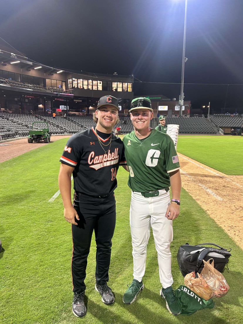 This is what it is about right here. @Noah_Furcht20 @zachsabers playing against each other for Campbell and Charlotte! #Family#ForeverEagles