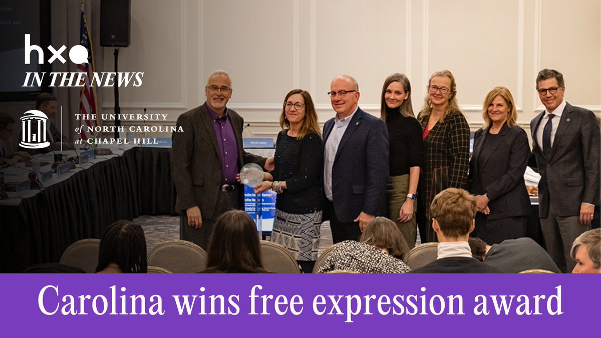 HdxAcademy's tweet photo. HxA in the news:
@unccharlotte and @UNC were jointly recognized by HxA with the institutional excellence award! ๐#openinquiry #viewpointdiversity #constructivedisagreement
https://t.co/wGxRLE2x1Q https://t.co/RaqiPwRkNZ