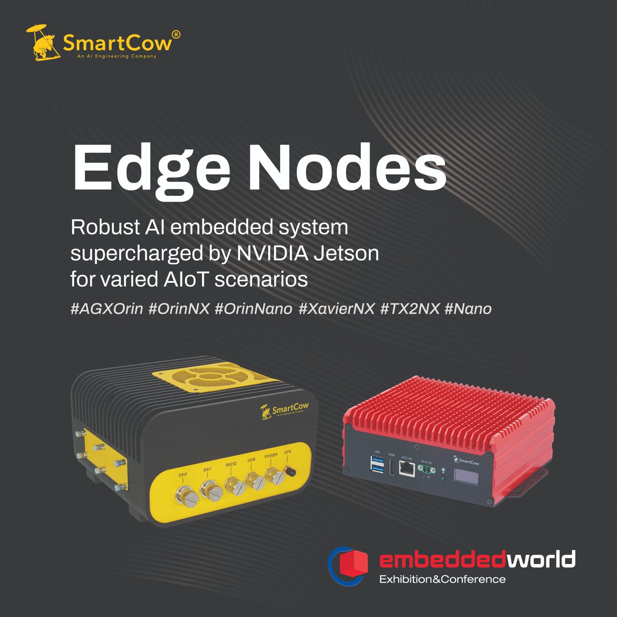 Smartcow_ai's tweet image. Join us at #EW24 from April 9-11! Dive into #EdgeAI and discover three key components: easy-to-program #EdgeDevices, seamlessly integrated #AIModels, and a user-friendly #DeviceManagement platform. Swing by booth 629 in Hall 1 to explore solutions #SmartCow has tailored for you.