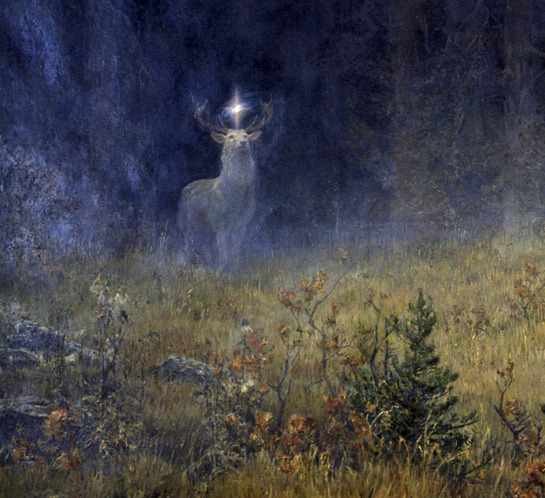 Wilhelm Karl Räuber - Vision of St. Hubert [detail]
