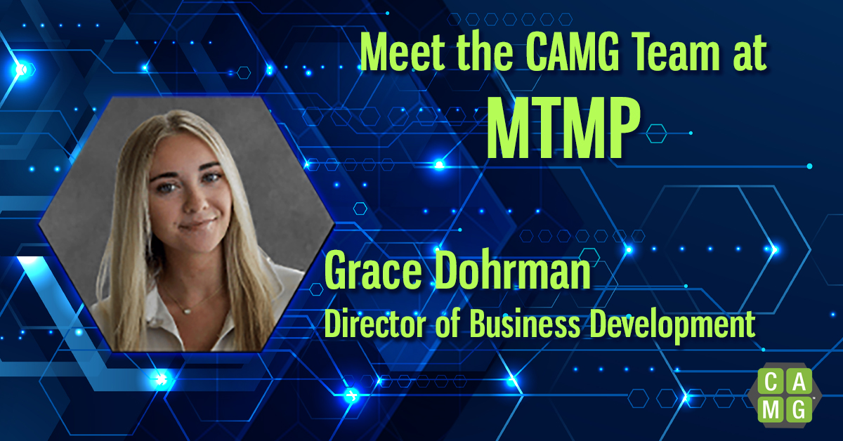 Swing by the CAMG booth to meet Grace Dohrman, our Director of Business Development. Grace will be on hand to discuss how CAMG can help you stand out in the legal market. #LegalMarketing