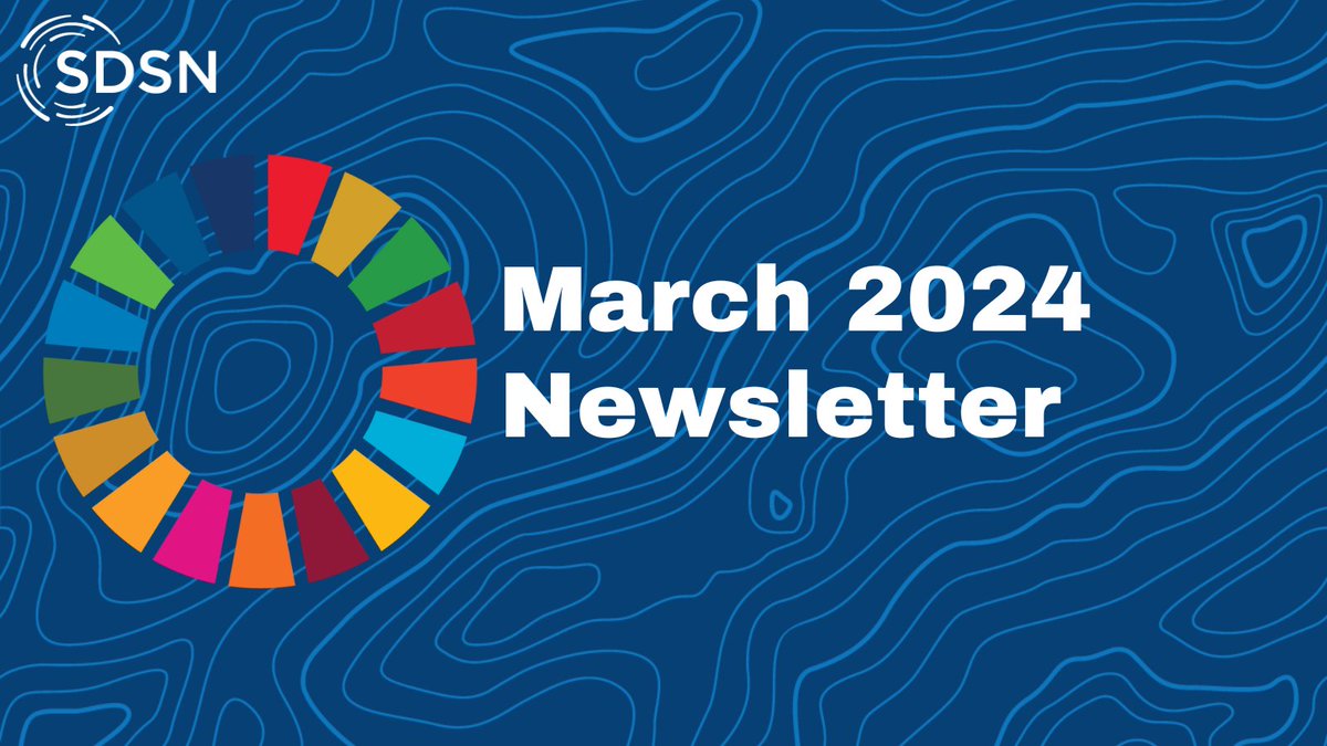 🎉 SDSN's March Newsletter is here! From the release of the World Happiness Report (#WHR2024) to the launch of a new MOOC from the @theamazonwewant March was a busy month for SDSN's teams & partners! Read it here ➡️ unsdsn.org/sdsnnewsletter…